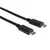 PremiumCord USB-C/male - USB-C/male, črn, 0,5 m