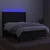 Vidaxl Box spring postelja z vzmetnico LED črna 140x200 cm blago
