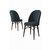 HANAH HOME Set 6 stolica Ritim Anthracite Brown