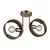 Opviq Luster Manya-52-12, 14x14x2,5cm, 29cm, IP20 Braon-zlatne boje