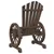 Vidaxl Vrtni stol Adirondack 2 kosa trden les jelke
