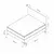 Hanah Home Osnova za krevet sa uzglavljem Abella, 180x121x200 cm, Siva