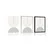 Plakat minimalistične mavrice Mid-Century - 30x45 no frame