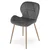 Jedilni stol MANGO VELVET, temno siv