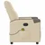 Vidaxl Masažni naslanjač krem blago