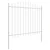 Vrtna Ograda 4 pcs Bijelo 170 x 165 cm Čelik s prahom premazan
