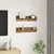 Polica na zidu s policom 2 pcs Staro drvo 80 x 11,5 x 18 cm