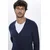 TUDORS Muški kardigan Hirka, Slim Fit, Teget