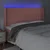 LED uzglavlje ružičasto 203x16x118/128 cm baršunasto