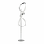 LED stojeća svjetiljka u srebrnoj boji (visina 140 cm) Padua – Trio