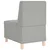 Modularna sofa bez naslona za ruke, siva, 55 cm, tkanina