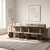 Hanah Home pomoćni sto Armonia, 90 cm, travertin / orah