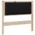 vidaXL Tapecirano vzglavje Rjava 90 cm Masivna borovina in tkanina