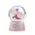 Novogodišnja glitter kugla pužić pink - 6.5cm Nici 49351