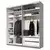 Ormar Sa Kliznim Vratima Includo 167/222/68 cm antracit, siva