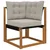 Set vanjskih sofa s jastukom 6 pcs Prirodna i svjetlosiva