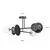 Luster na štapu MINERVA 2xE27/15W + 2xE14/10W/230V crna