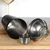 Excellent Houseware Barski set s stresalnikom, jeklo, črne barve, 5 kosov.