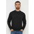 Vuneni pulover Emporio Armani za muškarce, boja: crna, lagani