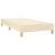Vidaxl Box spring postelja z vzmetnico krem 100x200 cm blago