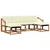 Set vanjskih sofa s jastukom 6 pcs Prirodna i krem