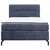 Esposa BOXSPRING POSTELJA 140 cm  x 200 cm , tekstil modra
