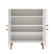 Hanah Home Komoda Multilux Daisy 95x111x36cm Belo-Tamnoplava