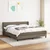 Vidaxl Box spring postelja z vzmetnico taupe 180x200 cm blago