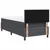 Vidaxl LED Box Spring Postelja Temno siva in bela 80 x 200 cm
