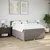 Vidaxl Box spring postelja z vzmetnico taupe 140x190 cm blago