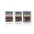 Plakat s paspartujem pogled z letala na Tower Bridge - 20x30 black