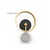 VESTA 468 Zidna lampa, 15W, 3000K, Crna