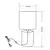Zuma Line HS8603-BL - Stona lampa 1xE14/40W/230V crna/mramorni dekor