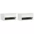 Noćni ormarić 2 pcs Bijelo 50 x 32,5 x 24 cm Masivna borovina