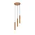 ITALUX PND-33574-3-WD - Luster na sajli FILANO 3xG9/5W/230V braon