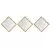 Lessentiel Maison Set ogledala SETAYNA_050, 24x24cm