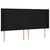 LED uzglavlje crno 163 x 16 x 118/128 cm od tkanine