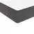 Vidaxl Box spring postelja z vzmetnico temno siva 140x200 cm žamet