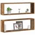 Police na zidu s policom Zidne 2 pcs Staro drvo 80 x 15 x 26 cm