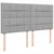 Vidaxl Box spring postelja z vzmetnico svetlo siva 200x200 cm blago