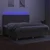 vidaXL Box spring postelja z vzmetnico LED taupe 200x200 cm blago