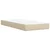 Vidaxl Box spring postelja z vzmetnico krem 100x200 cm blago