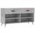 Klupa za cipele siva boja betona 102x35x55 cm konstruirano drvo