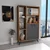HANAH HOME Polica za knjige Meldan Light Walnut Anthracite