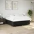 vidaXL Box spring postelja z vzmetnico črn 200x200 cm blago