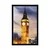 Plakat nočni londonski Big Ban - 40x60 black