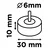 Laminiran disk 30 x 10 x 6 mm, P40 58T398