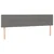 Vidaxl Box spring postelja z vzmetnico LED temno siva 120x190 cm blago