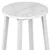 EH Flint White Beli marmor Glamour Stol