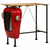 Barski stol u obliku traktora crveno-smeđi 55x120x107 cm drveni
